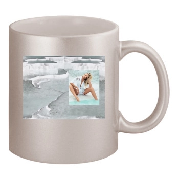 Candice Swanepoel 11oz Metallic Silver Mug