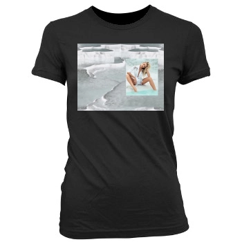 Candice Swanepoel Women's Junior Cut Crewneck T-Shirt