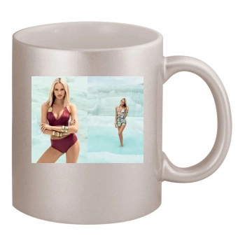 Candice Swanepoel 11oz Metallic Silver Mug