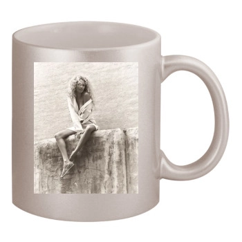 Candice Swanepoel 11oz Metallic Silver Mug