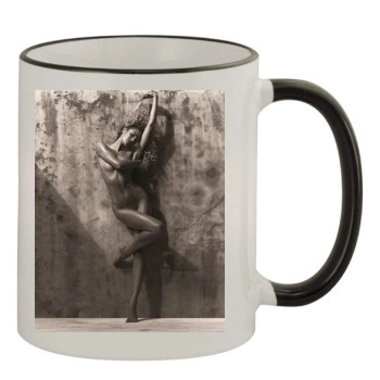 Candice Swanepoel 11oz Colored Rim & Handle Mug