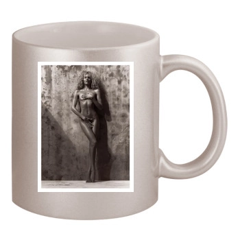 Candice Swanepoel 11oz Metallic Silver Mug