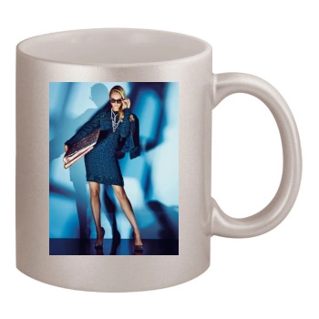 Candice Swanepoel 11oz Metallic Silver Mug