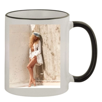 Candice Swanepoel 11oz Colored Rim & Handle Mug