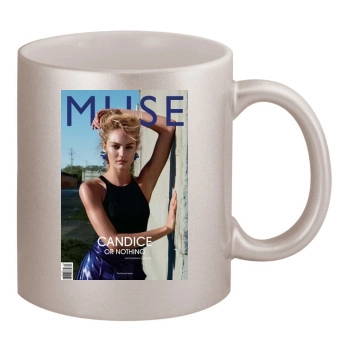 Candice Swanepoel 11oz Metallic Silver Mug