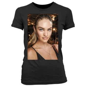 Candice Swanepoel Women's Junior Cut Crewneck T-Shirt