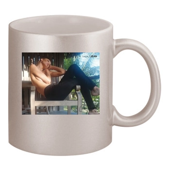 Candice Swanepoel 11oz Metallic Silver Mug