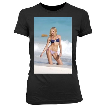 Candice Swanepoel Women's Junior Cut Crewneck T-Shirt