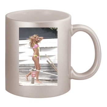 Candice Swanepoel 11oz Metallic Silver Mug