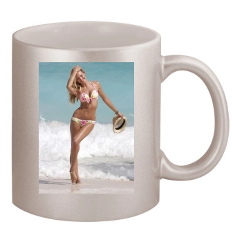 Candice Swanepoel 11oz Metallic Silver Mug