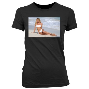 Candice Swanepoel Women's Junior Cut Crewneck T-Shirt