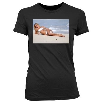 Candice Swanepoel Women's Junior Cut Crewneck T-Shirt