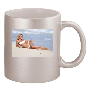 Candice Swanepoel 11oz Metallic Silver Mug