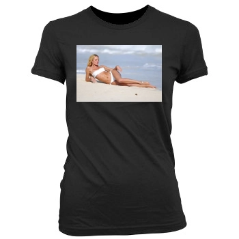 Candice Swanepoel Women's Junior Cut Crewneck T-Shirt