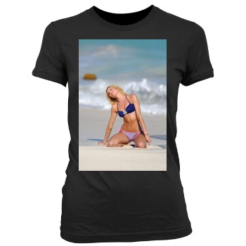 Candice Swanepoel Women's Junior Cut Crewneck T-Shirt