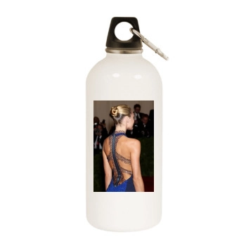 Candice Swanepoel White Water Bottle With Carabiner