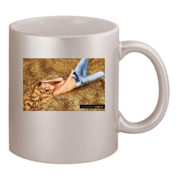 Candice Swanepoel 11oz Metallic Silver Mug