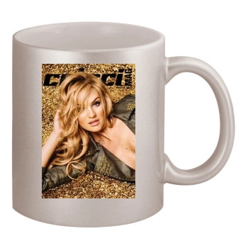 Candice Swanepoel 11oz Metallic Silver Mug