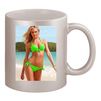 Candice Swanepoel 11oz Metallic Silver Mug