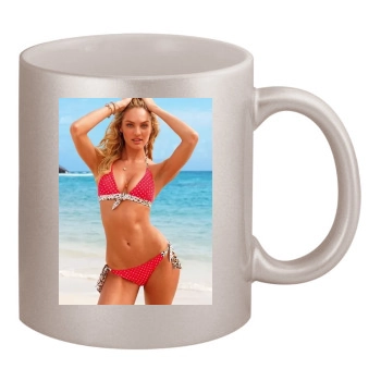 Candice Swanepoel 11oz Metallic Silver Mug