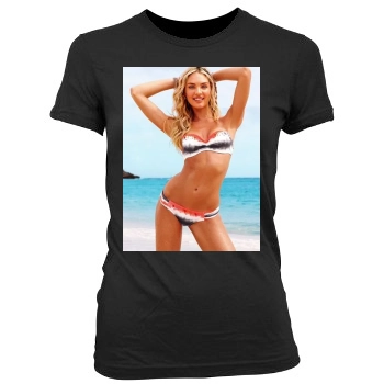 Candice Swanepoel Women's Junior Cut Crewneck T-Shirt