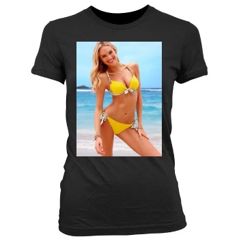 Candice Swanepoel Women's Junior Cut Crewneck T-Shirt