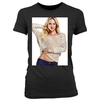 Candice Swanepoel Women's Junior Cut Crewneck T-Shirt