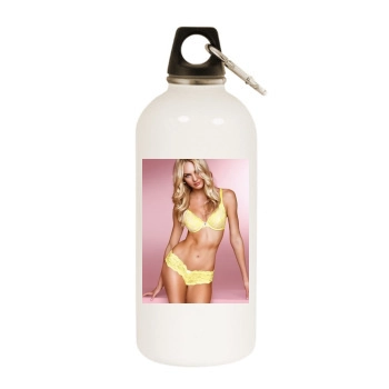 Candice Swanepoel White Water Bottle With Carabiner