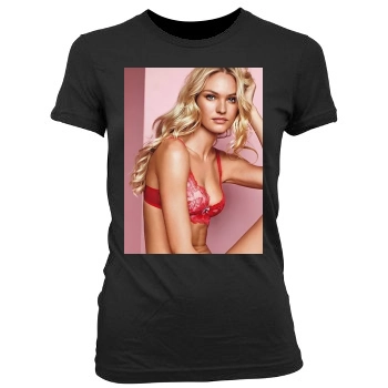 Candice Swanepoel Women's Junior Cut Crewneck T-Shirt