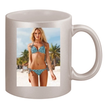 Candice Swanepoel 11oz Metallic Silver Mug