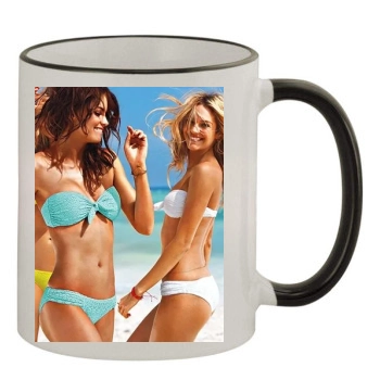 Candice Swanepoel 11oz Colored Rim & Handle Mug