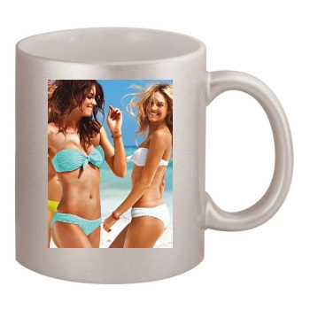 Candice Swanepoel 11oz Metallic Silver Mug