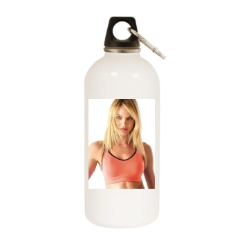 Candice Swanepoel White Water Bottle With Carabiner