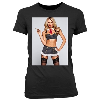 Candice Swanepoel Women's Junior Cut Crewneck T-Shirt