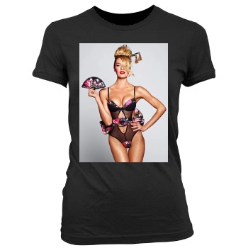 Candice Swanepoel Women's Junior Cut Crewneck T-Shirt