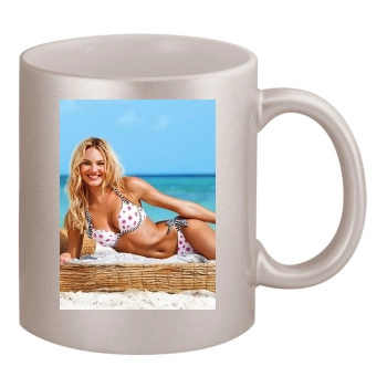 Candice Swanepoel 11oz Metallic Silver Mug