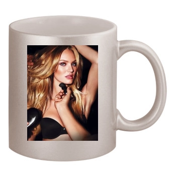 Candice Swanepoel 11oz Metallic Silver Mug