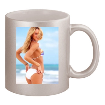 Candice Swanepoel 11oz Metallic Silver Mug