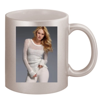 Candice Swanepoel 11oz Metallic Silver Mug