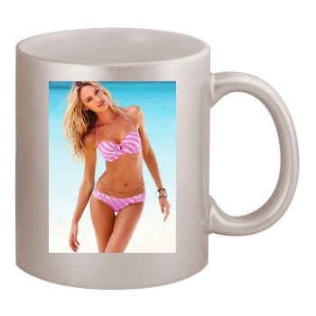 Candice Swanepoel 11oz Metallic Silver Mug