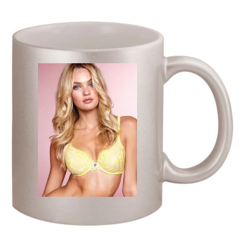 Candice Swanepoel 11oz Metallic Silver Mug