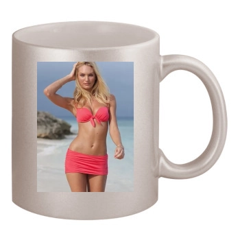 Candice Swanepoel 11oz Metallic Silver Mug