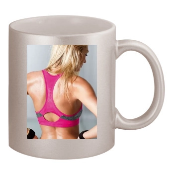 Candice Swanepoel 11oz Metallic Silver Mug