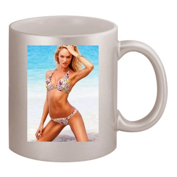 Candice Swanepoel 11oz Metallic Silver Mug