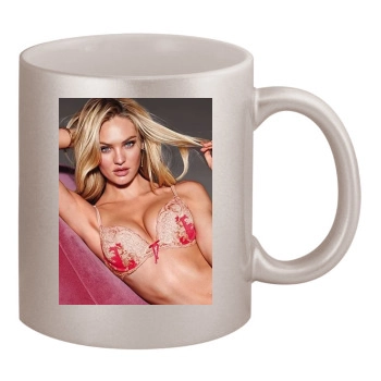 Candice Swanepoel 11oz Metallic Silver Mug