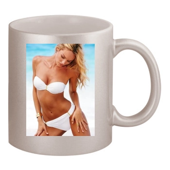 Candice Swanepoel 11oz Metallic Silver Mug