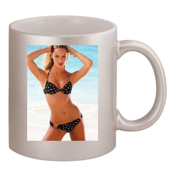 Candice Swanepoel 11oz Metallic Silver Mug