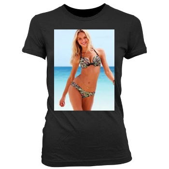 Candice Swanepoel Women's Junior Cut Crewneck T-Shirt