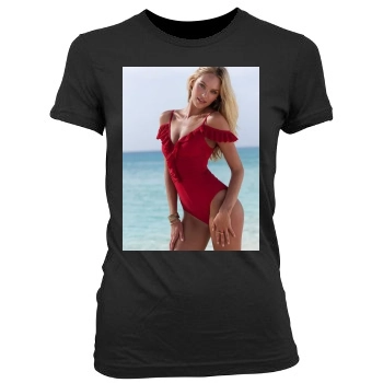 Candice Swanepoel Women's Junior Cut Crewneck T-Shirt