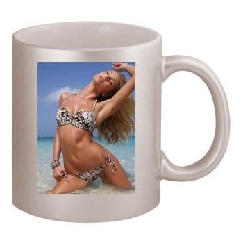 Candice Swanepoel 11oz Metallic Silver Mug